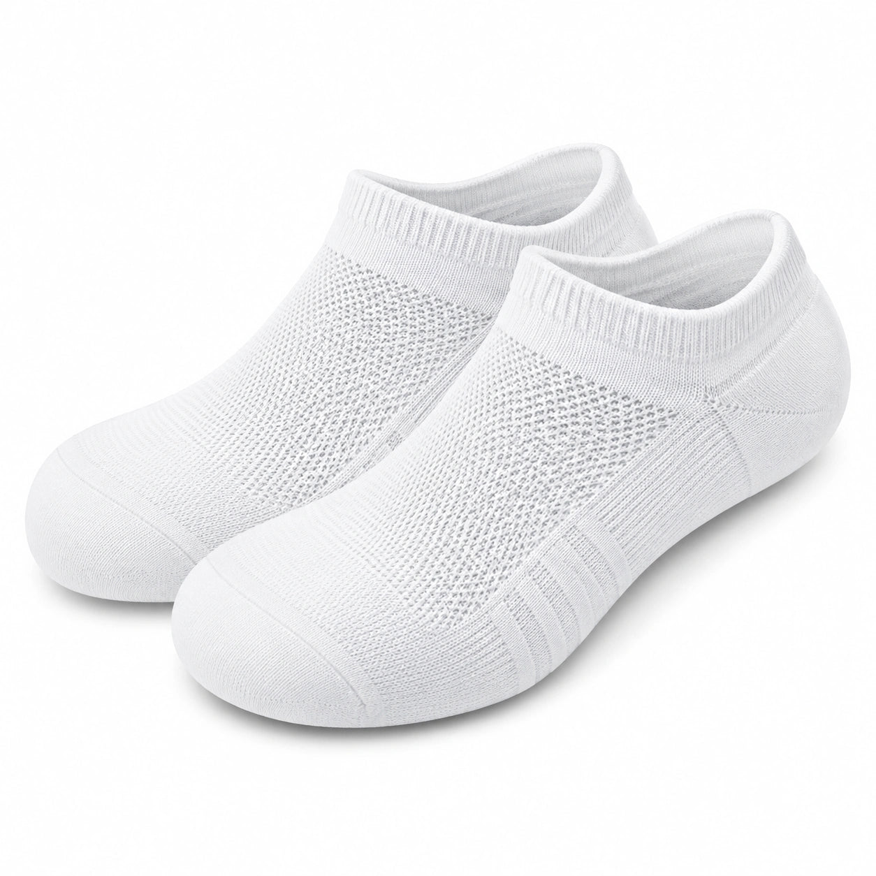 Calze corte 39-42 in maglia bianca traspiranti per uso quotidiano