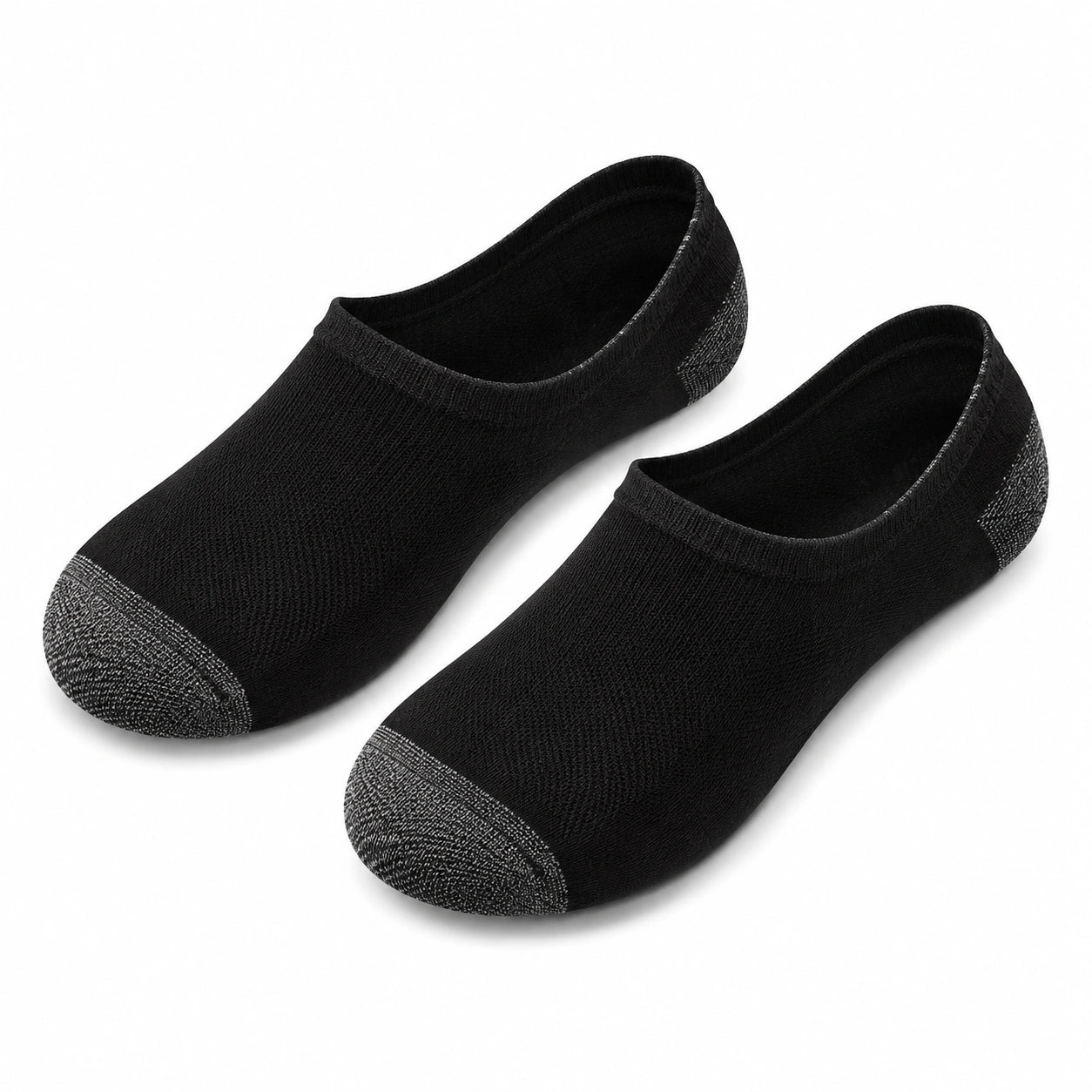 Calzini bassi 35-38 in tessuto nero e grigio - elasticizzati per uso quotidiano