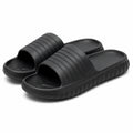 Ciabatte 36/37 in materiale sintetico nero - aperte con suola scanalata