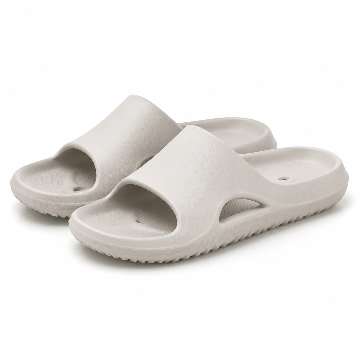 Ciabatte aperte 42/43 in EVA beige - suola antiscivolo per uso quotidiano