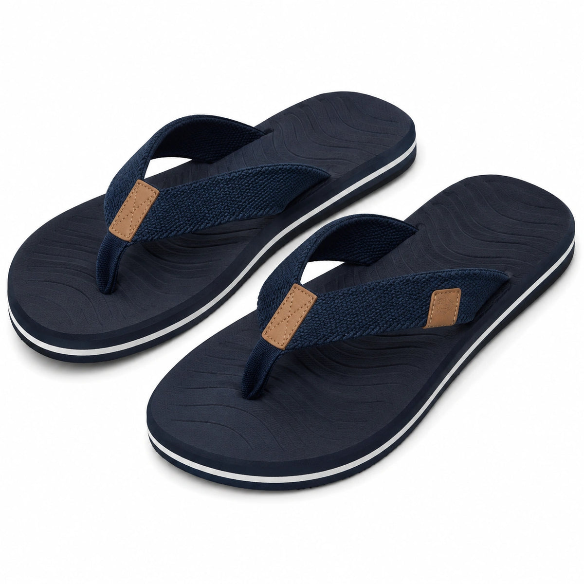 Infradito 36/37 in materiale sintetico blu navy - suola sagomata per tempo libero